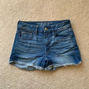 Hi-rise shortie American eagle shorts